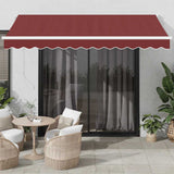 Automatic Retractable Awning Burgundy 350x250 cm 3215304