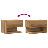 ZNTS Wall-mounted Bedside Cabinets 2 pcs Artisian Oak 856823