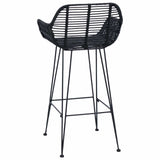 Bar Chair 2 pcs 55 x 52 x 92 cm Rattan and Iron 42011554
