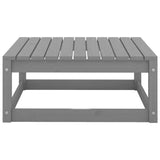 ZNTS 2 Piece Garden Lounge Set Grey Solid Pinewood 805697