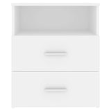 Bed Cabinet White 50x32x60 cm 803272