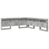 Storage Headboard Concrete Grey Engineered Wood 3335512