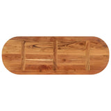 Table Top 140x50x3.8 cm Oval Solid Wood Acacia 370099
