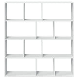 Book Cabinet White 132x29x141.5 cm Engineered Wood 3310307