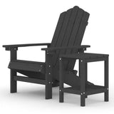 Garden Chair Anthracite HDPE , steel 3095701