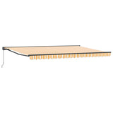 Awning Frame Yellow and White 500 x 300 cm 3331209