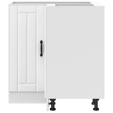 Kitchen Corner Base Cabinet Lucca White Engineered Wood 853747