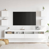 Wall Mounted TV Cabinets 4 pcs White 30.5x30x30 cm 804483
