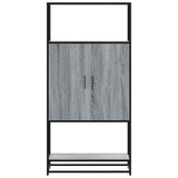 Highboard Grey Sonoma 68x35x139 cm Engineered Wood and Metal 849042