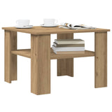 Coffee Table Artisan Oak 60x60x42 cm Engineered Wood 855795
