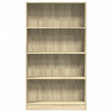 Bookcase Sonoma Oak 80x24x143 cm Engineered Wood 857846