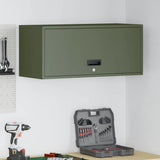 Wall Cabinet for Garage with Gas-lift Door Olive green 883279