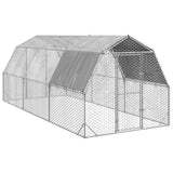 Chicken Run with Roof 2.5x6x2.25 m Galvanised Steel 3328527