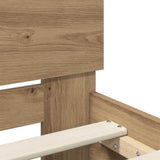 Bed Frame Artisan Oak 160 x 200 cm Engineered Wood 3403614