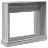 Fireplace Surround Grey Sonoma 100x30x87.5 cm Engineered Wood 854567