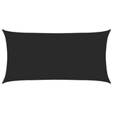 311735 Sunshade Sail 160 g/m Black 3x6 m HDPE