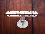 Discus Locks with Keys 12 pcs Silver 6 x 2.3 x 6 cm 42020746