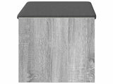 Hall Bench with Cushion with Shelf Grey Sonoma 83 x 38 x 45 cm 891581