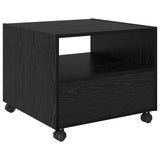Coffee Table Black Oak 55 x 55 x 45cm Engineered Wood 880470