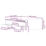 Bed Frame without Mattress Sonoma Oak 90x200 cm 3203805
