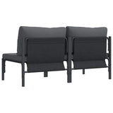 Outdoor Furniture 2 Piece Anthracite 80 x 80 x 71 cm Steel 42009988