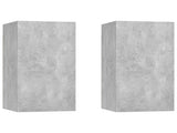 Wall TV Cabinet 2 pcs Concrete Grey 31 x 30 x 60 cm 803335