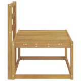 Outdoor End Sofa White 91 x 63 x 73 cm Solid Acacia Wood 901477