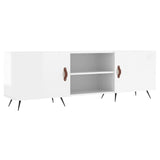 TV Cabinet High Gloss White 150x30x50 cm Engineered Wood 829070