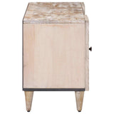 TV Cabinet White 105 x 33.5 x 46 cm Solid Mango Wood 4018368