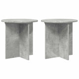 Plant Stand 2 pcs Concrete Grey 40 x 40 x 40 cm Engineered Wood 899729