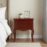 Side Table Brown 60.5 x 30 x 61 cm Solid Mahogany Wood 42009942