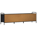 TV Cabinet 167.5 x 36.5 x 50 cm Black Oak Engineered Wood 8013770