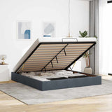 Ottoman Bed Frame No Mattress Dark Grey Super King Velvet 3311004