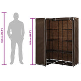 Corner Wardrobe Brown 130x87x169 cm 282450