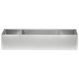 Retaining Wall 6 pcs 200 x 100 x 40 cm Stainless Steel Silver 3449230