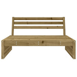 Garden Middle Sofa Natural Wood Treated Solid Pine Wood Medium 825750