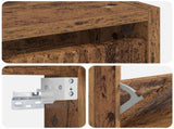 Wall-Mounted Shoe Cabinet ARNHEM 71 x 17 x 43 cm Old Wood 896633