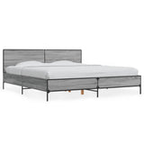 Bed Frame without Mattress Grey Sonoma 180x200 cm Super King 3280015