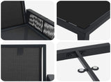 Garden Dining Set 13 pcs Black Poly Rattan 3422837