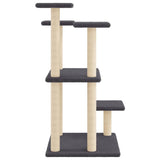 Cat Scratching Posts with Platforms Dark Grey 98.5 cm 172108