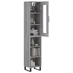 Highboard Grey Sonoma 34.5x34x180 cm Engineered Wood 3199391