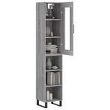 Highboard Grey Sonoma 34.5x34x180 cm Engineered Wood 3199391