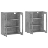 Wall Mounted Cabinets 2 pcs Concrete Grey Engineered Wood 3197957