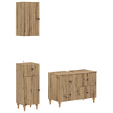 3 Piece Bathroom Cabinet Set ALKMAAR Artisan Oak 3417755