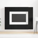 TV Cabinet Set 8 pcs Black oak 190.5 x 28.5 x 151 cm 3393232