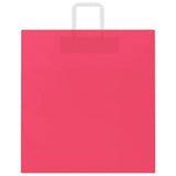 Paper Bags 250 pcs with Handles Pink 45x17x48 cm 4101905