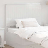 Headboard with Headboard Gloss White 100 cm Engineered wood 887796