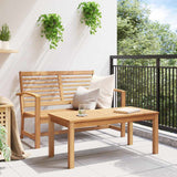 Garden Sofa Set Natural Solid teak wood 42006403