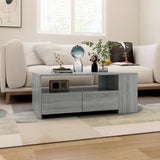 Coffee Table Grey Sonoma 102x55x42 cm Engineered Wood 816935