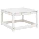 5 Piece Garden Lounge Set White Solid Wood Pine 3216916